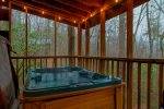 Screened-In Porch with Hot Tub and Seasonal Mountain Views